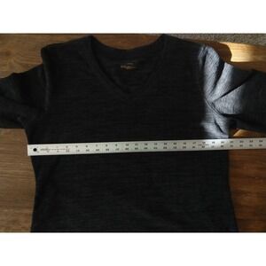 Tek Gear Performance Fleece V Neck Pullover Top Soft & Warm Gray Women's Large